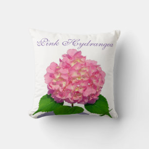 Pink hydrangea pink floral pink flower cushion