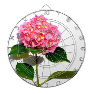 Pink Hydrangea pink flowers pink roses Dartboard