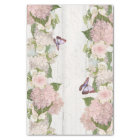 Pink Hydrangea Rose Butterfly Flower Floral Script