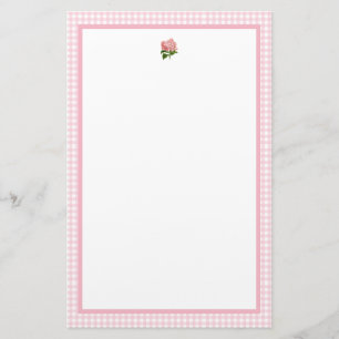 Pink Hydrangea Stationery