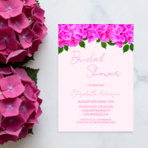 Pink Hydrangeas Bridal Shower