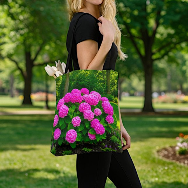 Pink Hydrangeas Tote Bag (Creator Uploaded)