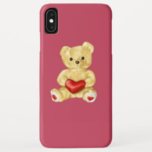 Pink Hypnotising Cute Teddy Bear iPhone XS Max Case
