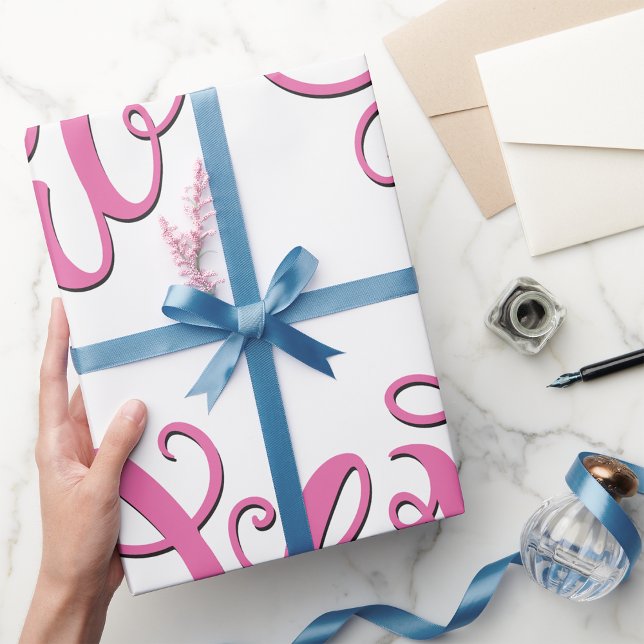 Pink I Love You Wrapping Paper (Creator Uploaded)