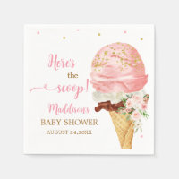 Pink Ice Cream Baby Shower 