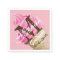 Pink Ice Cream Cone Monogram Napkins