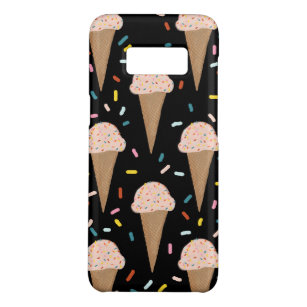 Pink Ice Cream Cone Rainbow Sprinkles Pattern Case-Mate Samsung Galaxy S8 Case