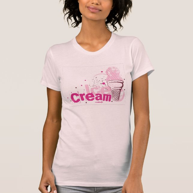 Pink Ice Cream Cones T-Shirt (Front)