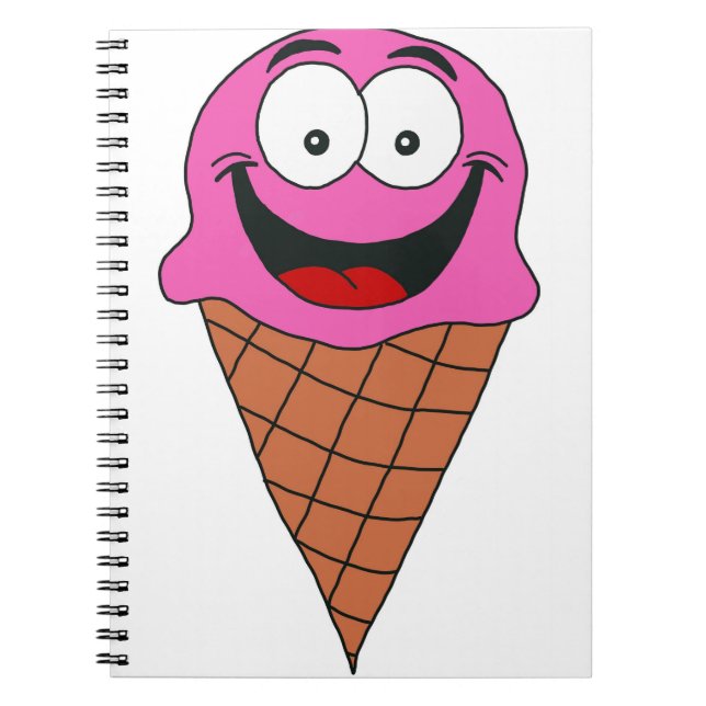 Pink Ice Cream Notebook (Front)
