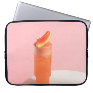 Pink ice cream on cone laptop sleeve
