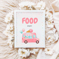 Pink Ice Cream Truck Food