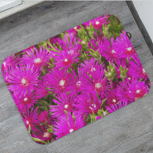Pink Ice Plant Flowers Floral Bath Mat