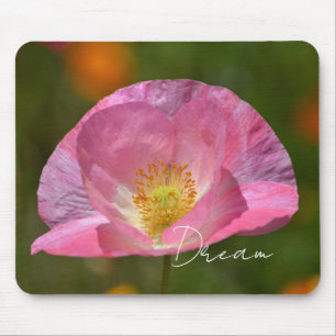 Pink Iceland Poppy (photography taken by me) Mouse Pad