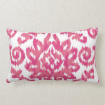 Pink Ikat Boho Whimsical Ethnic Girly White & Pink Lumbar Cushion<br><div class="desc">Check out www.zazzle.com/Sweetbriar_Drive for so many other beautiful styles,  items & colours! © SweetbriarDrive 2014. Do not copy.</div>