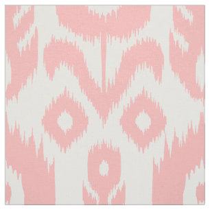 Pink Ikat Pattern Fabric