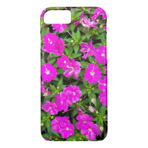 pink impatiens flower garden iPhone 8/7 case