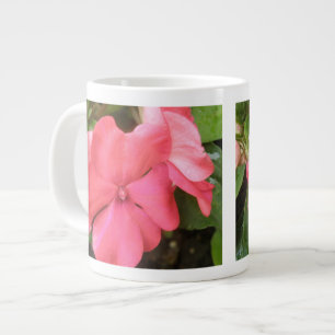 Pink Impatiens Flower Macro Mug