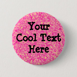 Pink Impressionism - Template 6 Cm Round Badge
