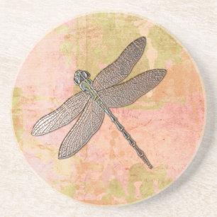 Pink Impressions Dragonfly Coaster