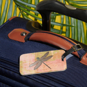 Pink Impressions Dragonfly Luggage Tag