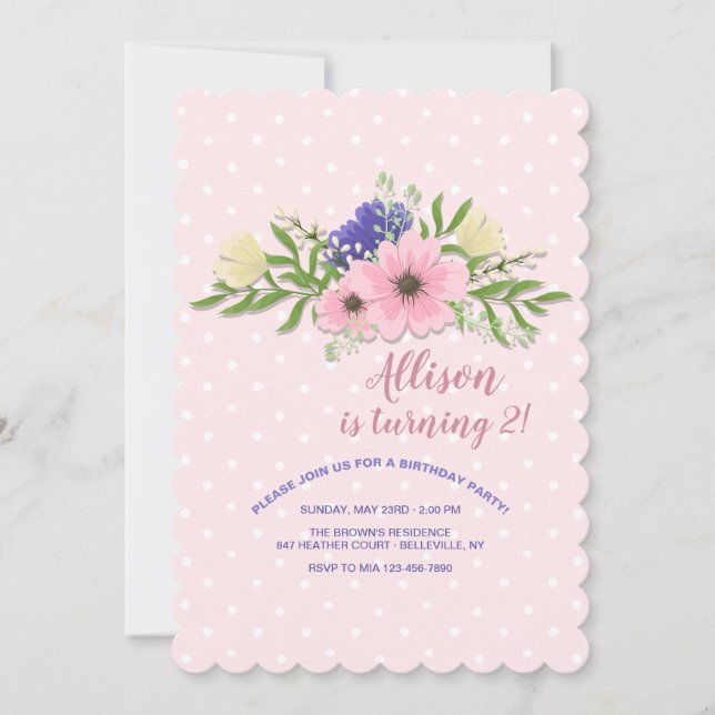 Pink Inclination Invitation (Front)