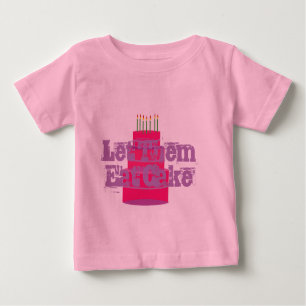 Pink Infant T-shirt W/Tutu "Let Them Eat Cake"