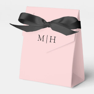 Pink Initials Wedding Favour Box