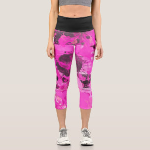 Pink Ink Capri Leggings