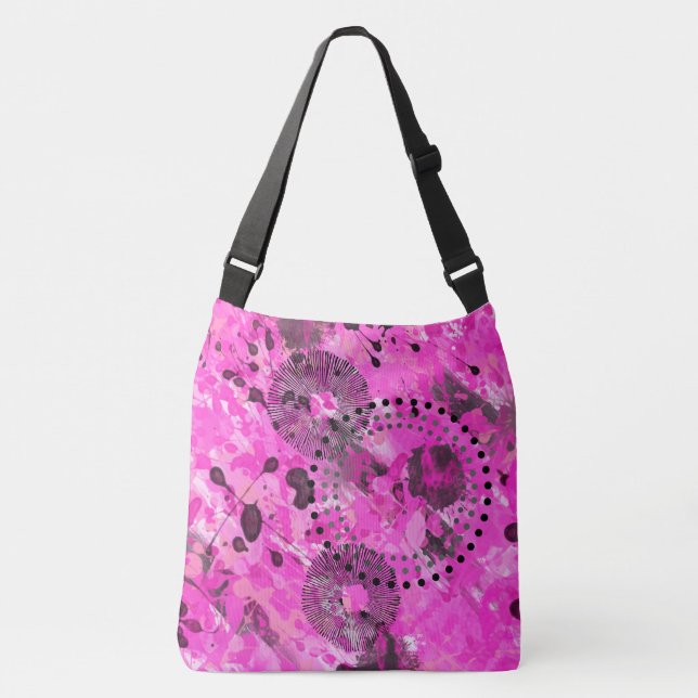 Pink Ink Crossbody Bag (Front)