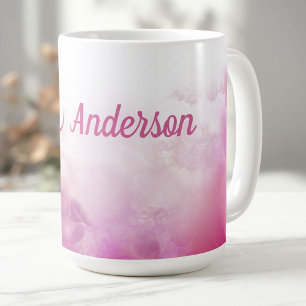 Pink ink Custom Coffee Mug