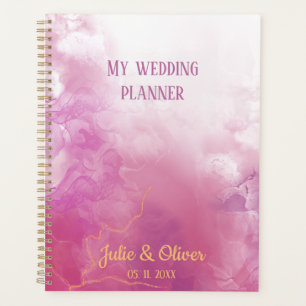 Pink ink custom name wedding planner
