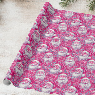 Pink Inspired Santa Wrapping Paper