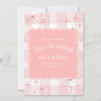 Pink invitation