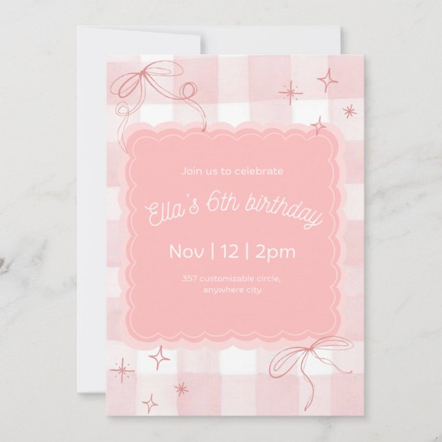 Pink invitation (Front)