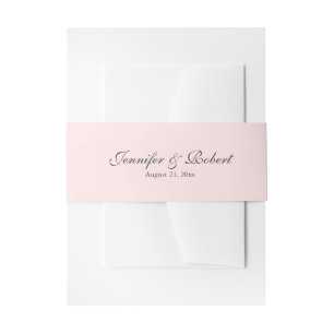 Pink Invitation Belly Band