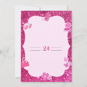 Pink invitation cards