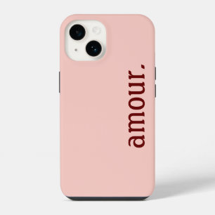 pink iPhone hull "Love." 14 Case