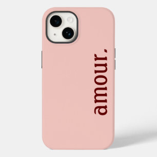 pink iPhone hull "Love." Case-Mate iPhone 14 Case