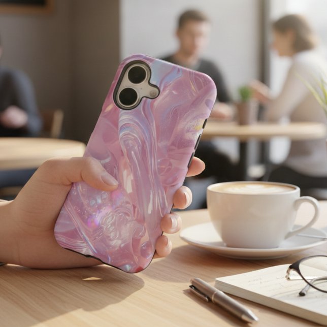 Pink Iridescent Fluid Abstract - GlossyJelly Swirl (Creator Uploaded)