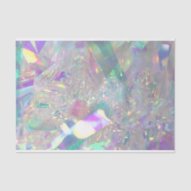 Pink Iridescent Tinsel | Gift Wrap Tissue Paper (Front)