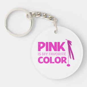 Pink Is My Favourite Colour Key Ring
