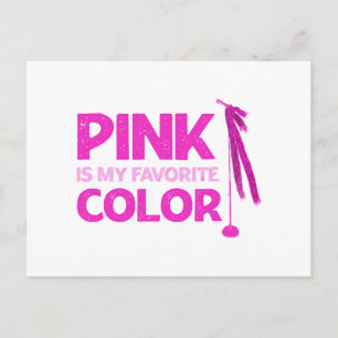 Pink Is My Favourite Colour Postcard