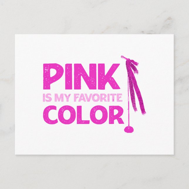 Pink Is My Favourite Colour Postcard (Front)