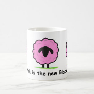 Pink is the New Black - sheep mug
