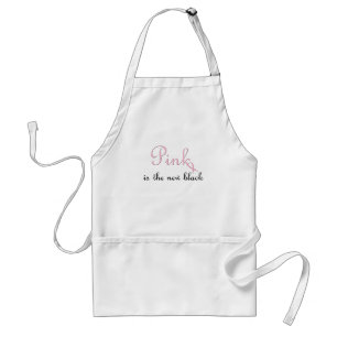 pink is the new black standard apron