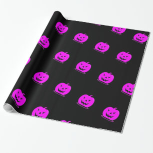 Pink Jack o'lantern Halloween Thunder_Cove Wrapping Paper