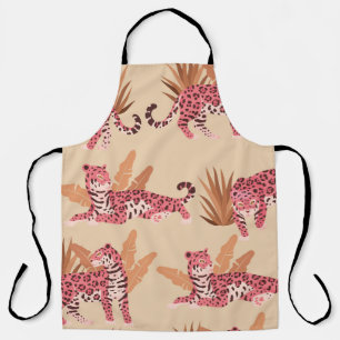 Pink Jaguar: Cute Vintage Seamless Apron