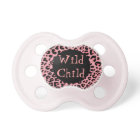 Pink Jaguar Print Baby Pacifier