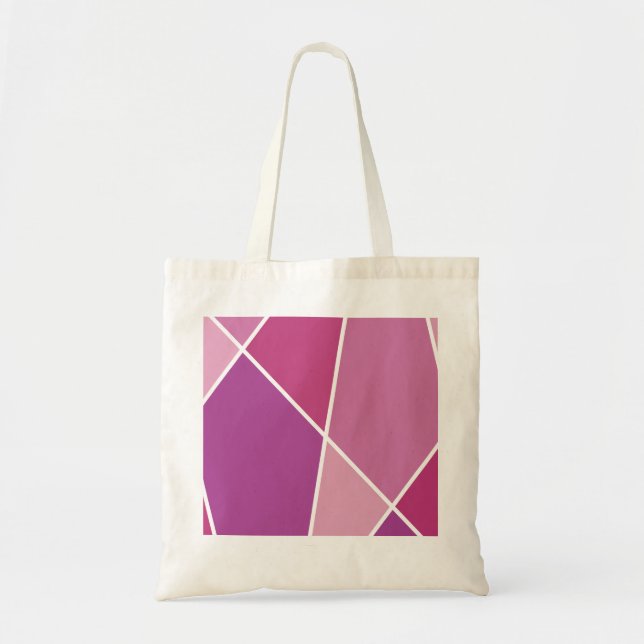 Pink JanaiCreates Color Collection Canvas Tote Bag (Front)