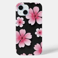 Pink Japanese Sakura Cherry Blossom Pattern